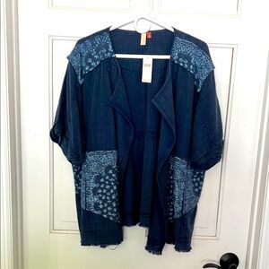 Anthropologie Pilcro Denim Blue Kimono jacket